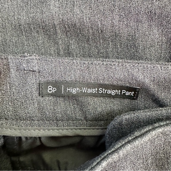 Talbots High Waist Straight Pant. 8 Petite. Gray. - Picture 5 of 9